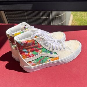 Vans Sk8-Hi  Together as Ourselves Multicolored Paint Splatter Women's Size 7